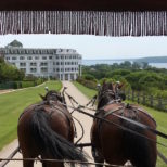 The Big Horses and the Grand Hotel Carriage Ride on Mackinaw Island, Michigan