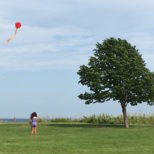 Kite Flying on Mackinaw Island
